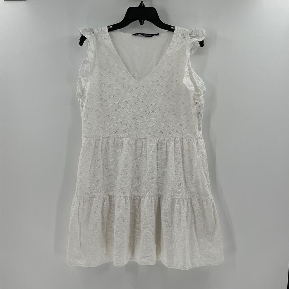 Duffield Lane Women's Gwen Mini Dress - White Eyelet - Large